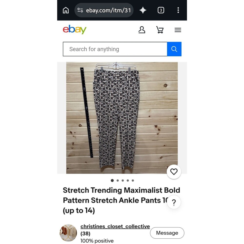 Cato Bold Floral Stretch Ankle Pants Size 10 High Rise Pull On NWOT #0253